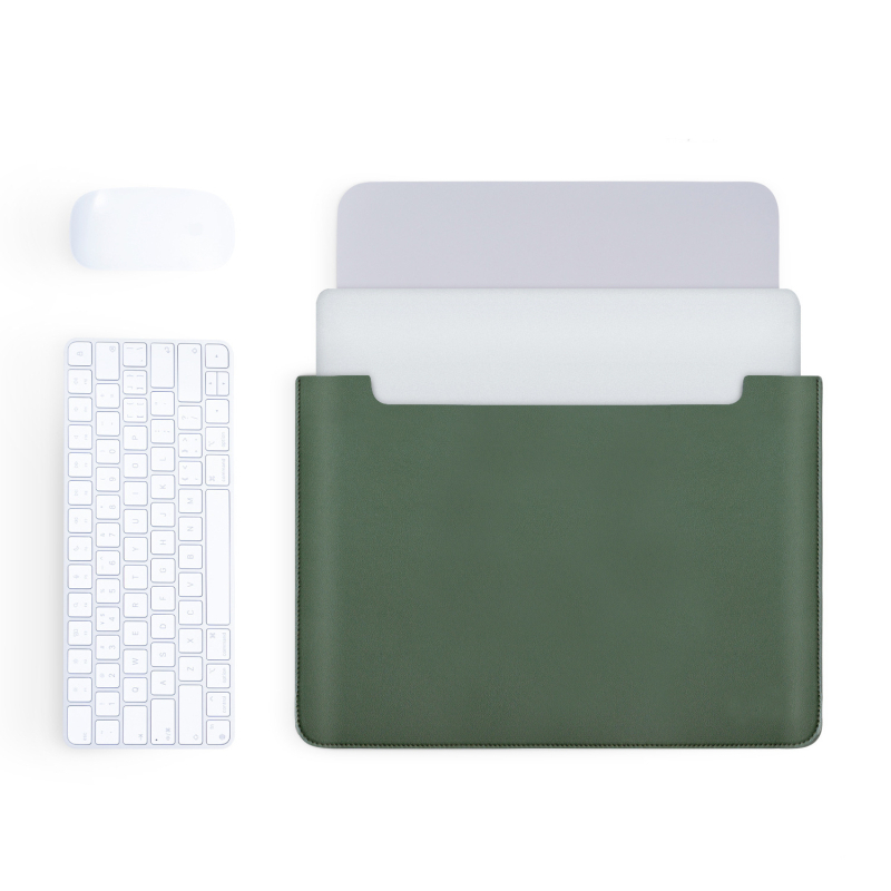 Чанта-лайнер за лаптоп MacBook – водоустойчива, ултралека и подходяща за съхранение; PVC външна част с облицовка от синтетична кожа; Geiger, бизнес елит стил, пролет 2025