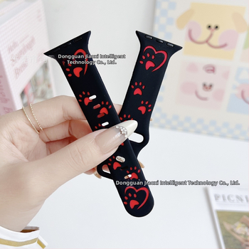 Силиконова каишка за Apple Watch, спортен стил, закопчаване с катарама, персонализируем интерфейс, съвместима с Apple Watch