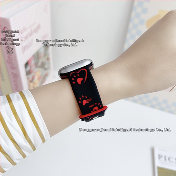 Силиконова каишка за Apple Watch, спортен стил, закопчаване с катарама, персонализируем интерфейс, съвместима с Apple Watch