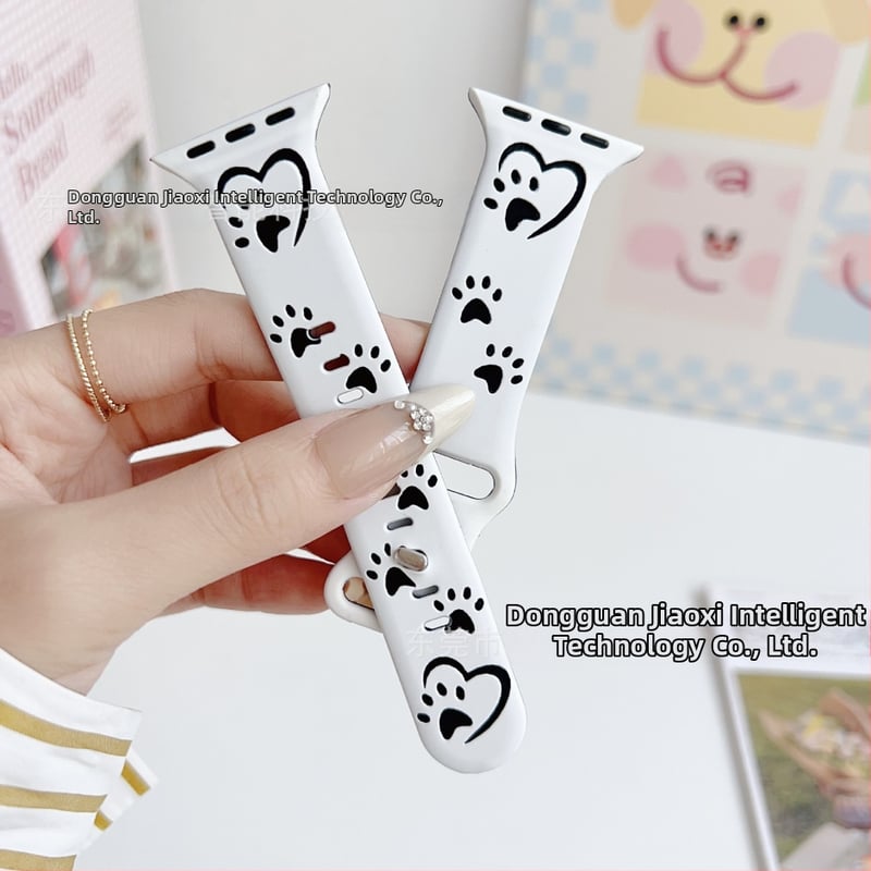 Силиконова каишка за Apple Watch, спортен стил, закопчаване с катарама, персонализируем интерфейс, съвместима с Apple Watch