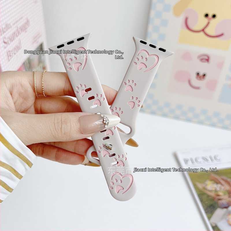 Силиконова каишка за Apple Watch, спортен стил, закопчаване с катарама, персонализируем интерфейс, съвместима с Apple Watch