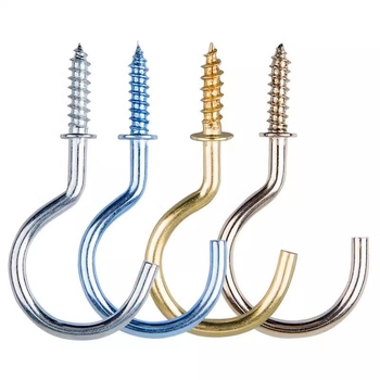Σφυρήλατα αγκίστρια από σίδηρο για κούπες, σετ 10 τεμαχίων με βίδες αυτοτρύπαν, μοντέρνο και απλό σχέδιο, ικανότητα φόρτου 3–5 kg