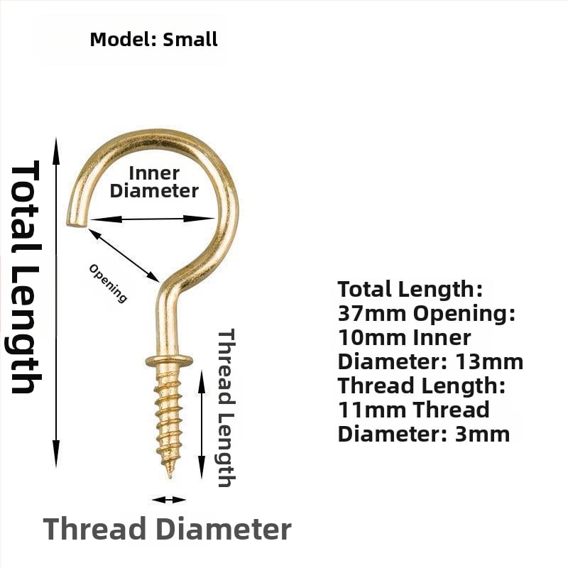 Σφυρήλατα αγκίστρια από σίδηρο για κούπες, σετ 10 τεμαχίων με βίδες αυτοτρύπαν, μοντέρνο και απλό σχέδιο, ικανότητα φόρτου 3–5 kg