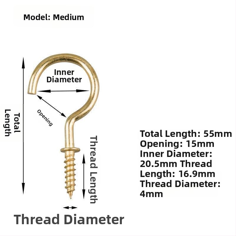 Σφυρήλατα αγκίστρια από σίδηρο για κούπες, σετ 10 τεμαχίων με βίδες αυτοτρύπαν, μοντέρνο και απλό σχέδιο, ικανότητα φόρτου 3–5 kg