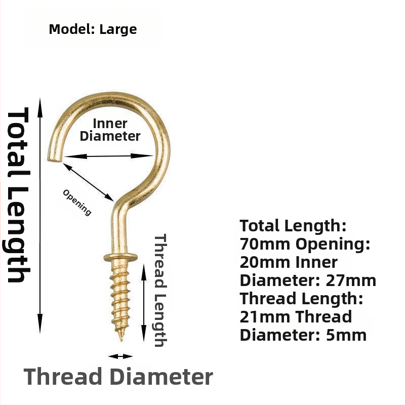 Σφυρήλατα αγκίστρια από σίδηρο για κούπες, σετ 10 τεμαχίων με βίδες αυτοτρύπαν, μοντέρνο και απλό σχέδιο, ικανότητα φόρτου 3–5 kg