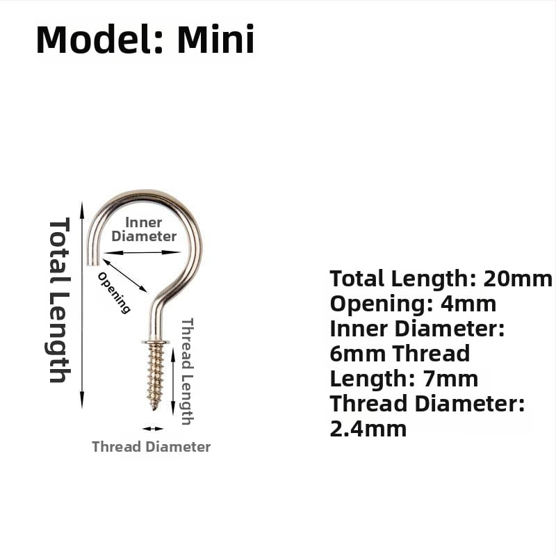 Σφυρήλατα αγκίστρια από σίδηρο για κούπες, σετ 10 τεμαχίων με βίδες αυτοτρύπαν, μοντέρνο και απλό σχέδιο, ικανότητα φόρτου 3–5 kg