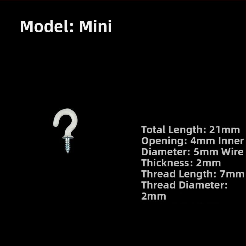 Σφυρήλατα αγκίστρια από σίδηρο για κούπες, σετ 10 τεμαχίων με βίδες αυτοτρύπαν, μοντέρνο και απλό σχέδιο, ικανότητα φόρτου 3–5 kg