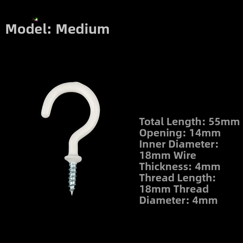 Σφυρήλατα αγκίστρια από σίδηρο για κούπες, σετ 10 τεμαχίων με βίδες αυτοτρύπαν, μοντέρνο και απλό σχέδιο, ικανότητα φόρτου 3–5 kg