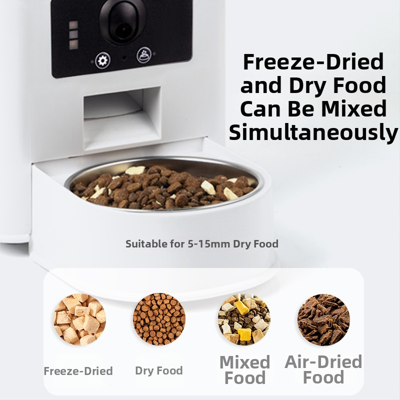 Смарт автоматичен хранилник за котки и кучета с Wi‑Fi, управление чрез приложение, програмиране на време и порции, модел BL001