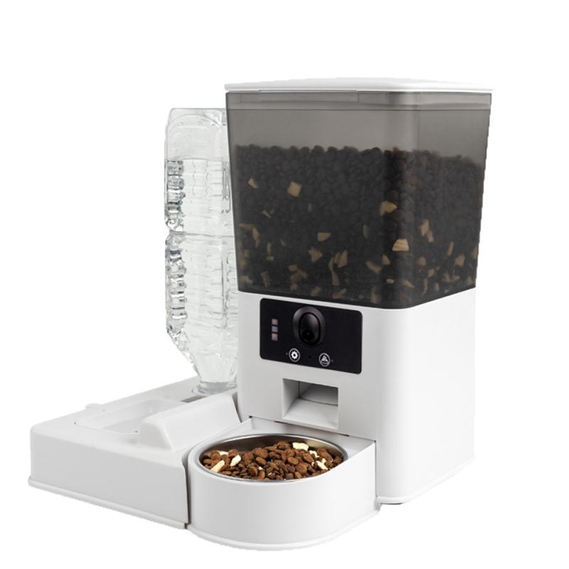 Смарт автоматичен хранилник за котки и кучета с Wi‑Fi, управление чрез приложение, програмиране на време и порции, модел BL001