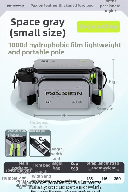 Benno чанта за примамки за риболов – водоустойчива, многофункционална талия чанта, мембранен материал, за зареждане на примамки, организация на линията, пръчка и макари