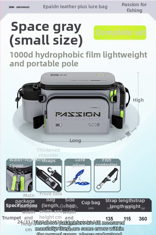 Benno чанта за примамки за риболов – водоустойчива, многофункционална талия чанта, мембранен материал, за зареждане на примамки, организация на линията, пръчка и макари