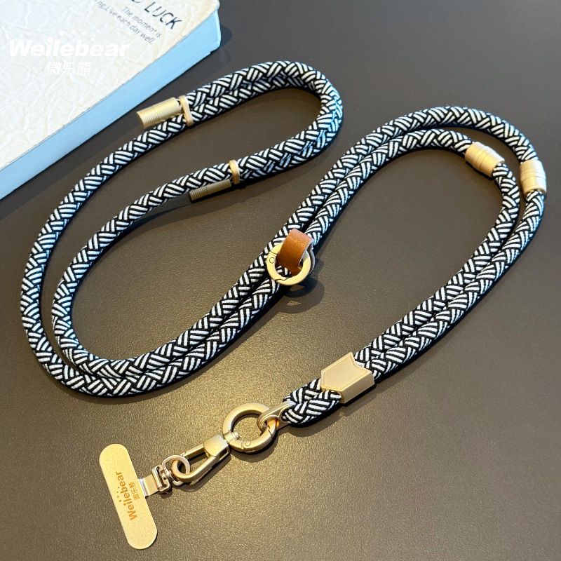 Telefon nyakpánt Crossbody- és csuklópánttal — multifunkcionális és állítható nyakpánt, hordozható kültéri használatra (Anyag: Műanyag; Forma: Női; Típus: Telefon-táska)