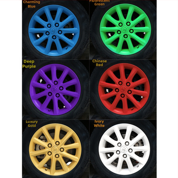 Automobilių ratų dažymo rinkinys su nuimamamu filmu, skirtas ratų spalvos keitimui, rankinis ir savarankiškas purškimas