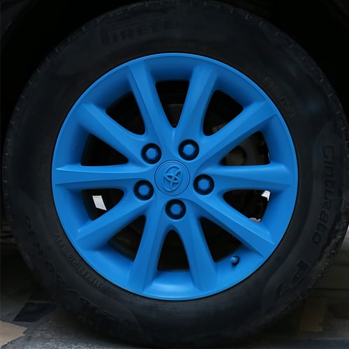 Automobilių ratų dažymo rinkinys su nuimamamu filmu, skirtas ratų spalvos keitimui, rankinis ir savarankiškas purškimas