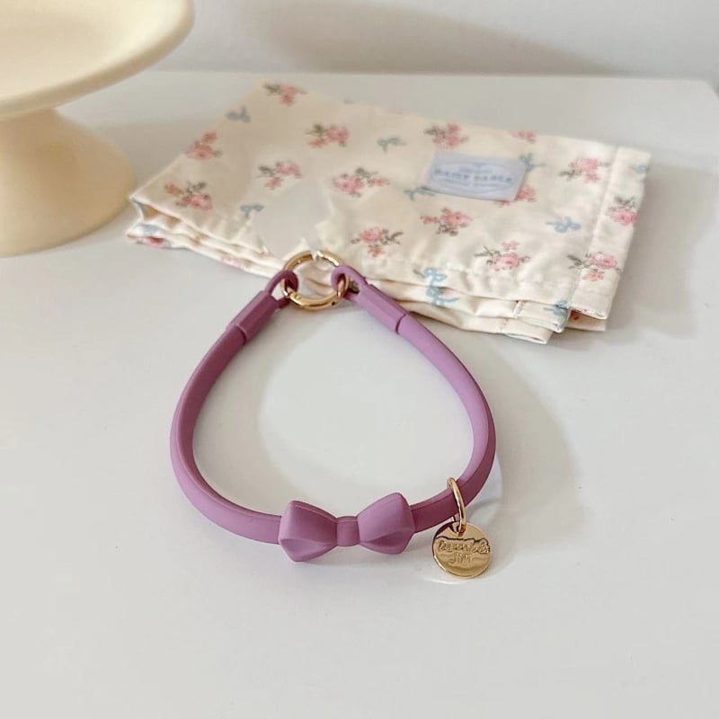 Каишка за мобилен телефон от силикон с панделка във формата на лък — силиконов материал, метална катарама, метален елемент на висулката