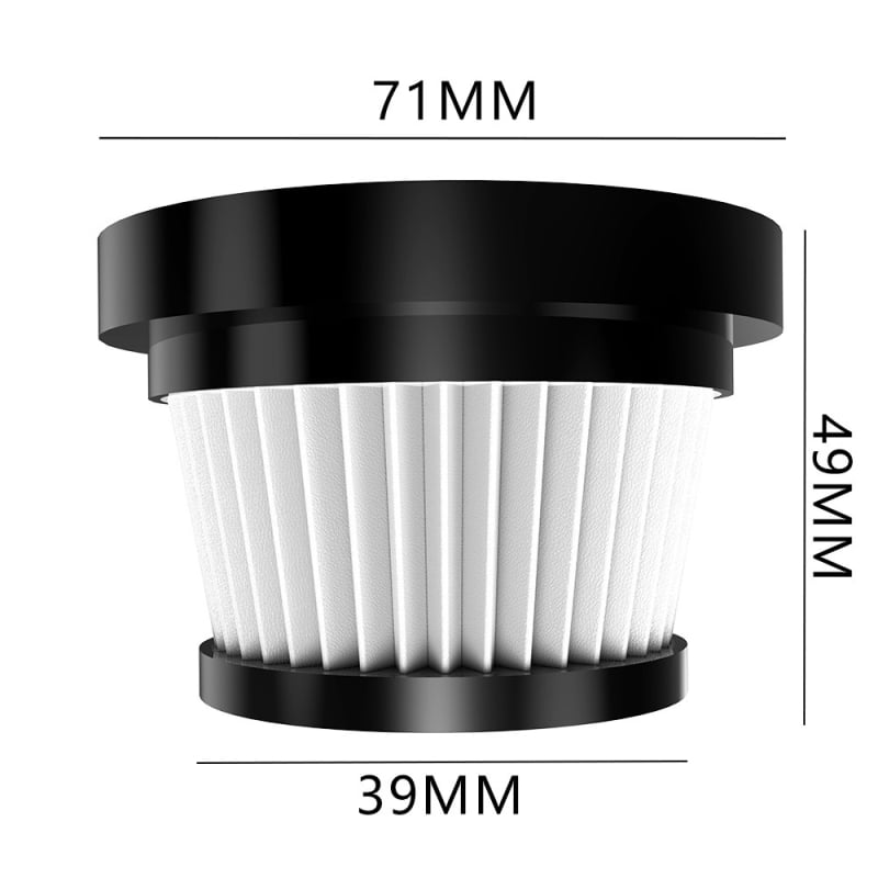 Портативна автомобилна прахосмукачка с метален HEPA филтър, миещ се, стерилизационна функция, 90W, 7.4V, 5500Pa всмукване