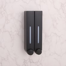 Δοσομετρητής σαπουνιού τοίχου - τύπου πατήματος, εγκατάσταση χωρίς διάτρηση, υλικό ABS+GPPS+PP, τεχνολογία έγχυσης, μοντέρνος μινιμαλισμός