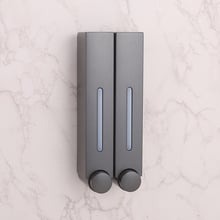 Δοσομετρητής σαπουνιού τοίχου - τύπου πατήματος, εγκατάσταση χωρίς διάτρηση, υλικό ABS+GPPS+PP, τεχνολογία έγχυσης, μοντέρνος μινιμαλισμός