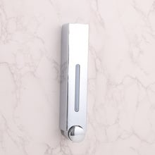 Δοσομετρητής σαπουνιού τοίχου - τύπου πατήματος, εγκατάσταση χωρίς διάτρηση, υλικό ABS+GPPS+PP, τεχνολογία έγχυσης, μοντέρνος μινιμαλισμός