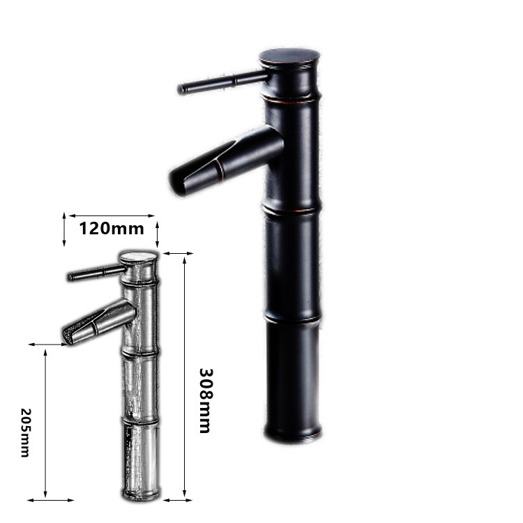 Bakreni kuhinjski miješajući faucet, vertikalna ugradnja, 1/2 inčni ulaz/izlaz, 0–90°C