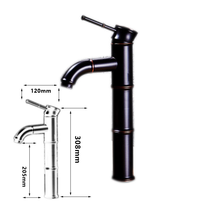 Bakreni kuhinjski miješajući faucet, vertikalna ugradnja, 1/2 inčni ulaz/izlaz, 0–90°C