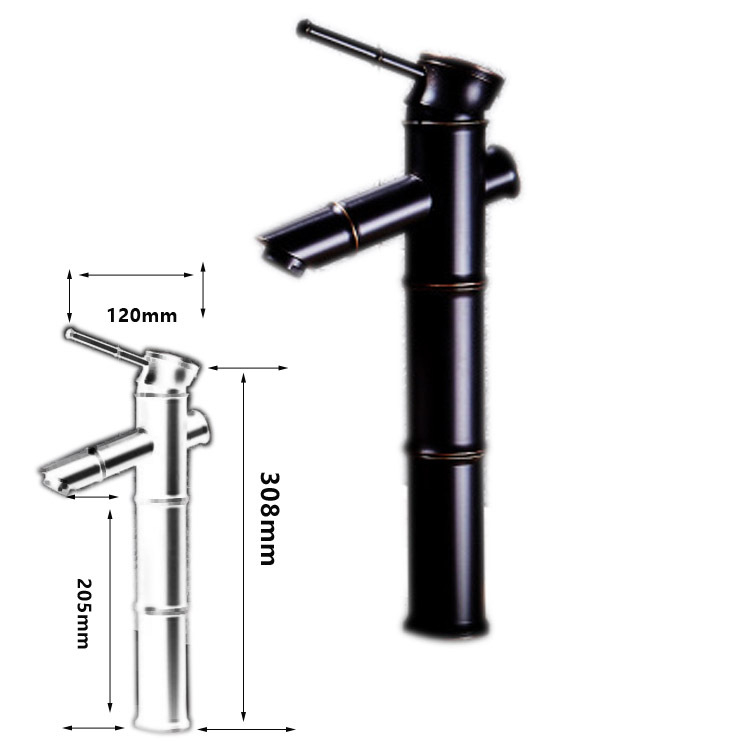 Bakreni kuhinjski miješajući faucet, vertikalna ugradnja, 1/2 inčni ulaz/izlaz, 0–90°C