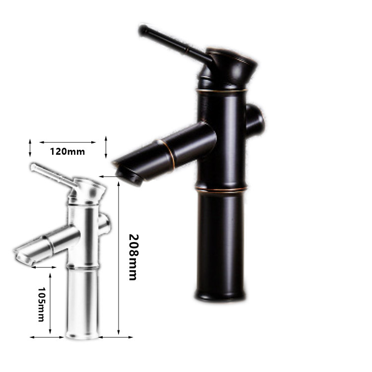 Bakreni kuhinjski miješajući faucet, vertikalna ugradnja, 1/2 inčni ulaz/izlaz, 0–90°C