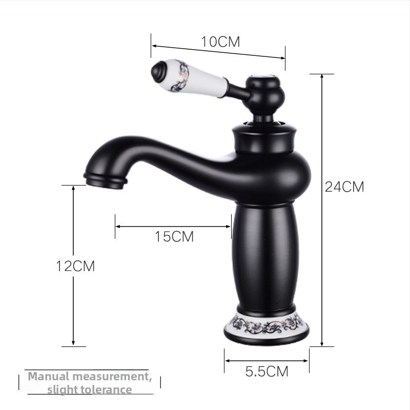 Bakreni kuhinjski miješajući faucet, vertikalna ugradnja, 1/2 inčni ulaz/izlaz, 0–90°C