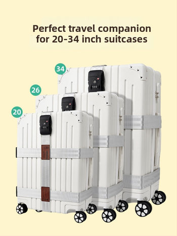 Keliaujamo bagažo diržas su kryžiniu saugos diržu, poliesteris, 2018 m. pavasaris