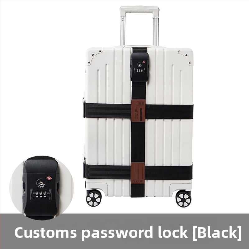 Keliaujamo bagažo diržas su kryžiniu saugos diržu, poliesteris, 2018 m. pavasaris