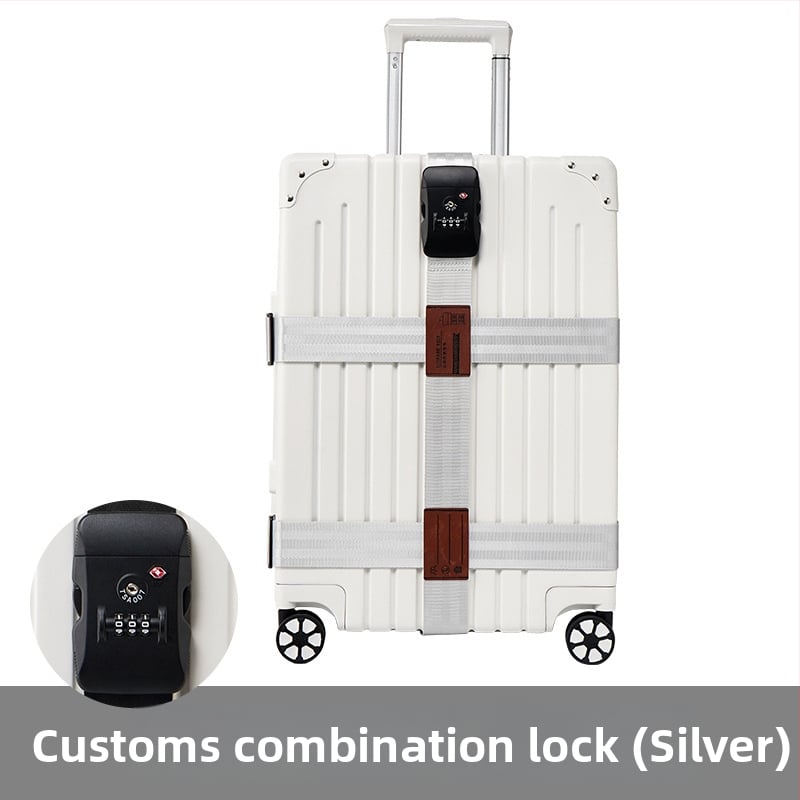 Keliaujamo bagažo diržas su kryžiniu saugos diržu, poliesteris, 2018 m. pavasaris