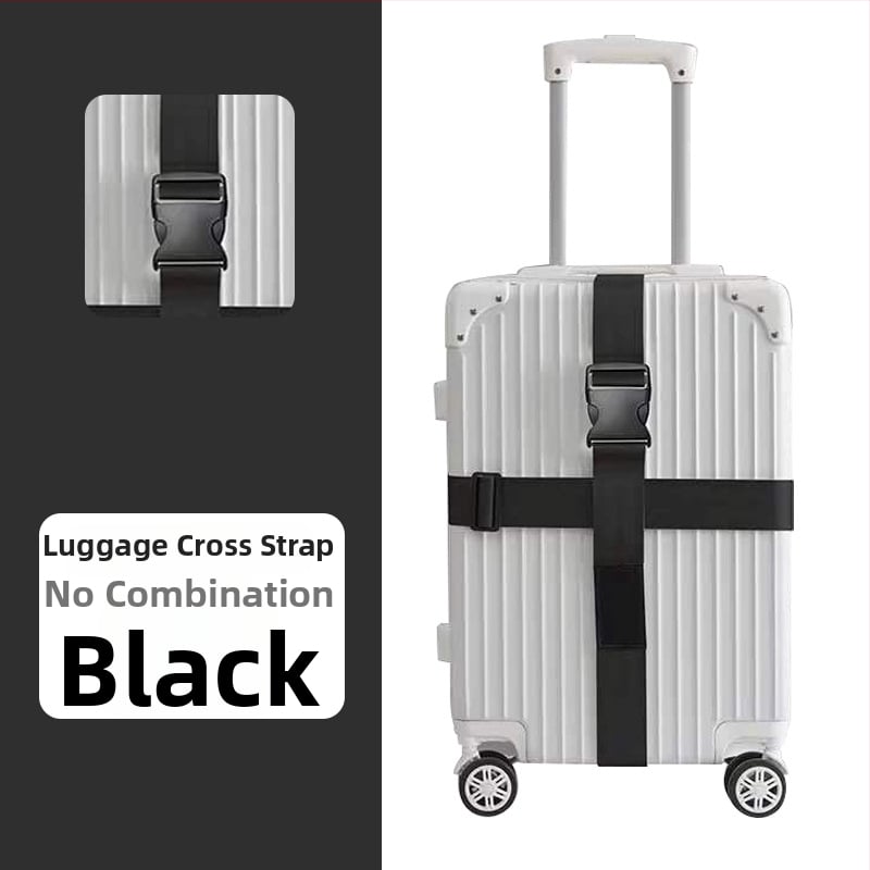 Keliaujamo bagažo diržas su kryžiniu saugos diržu, poliesteris, 2018 m. pavasaris