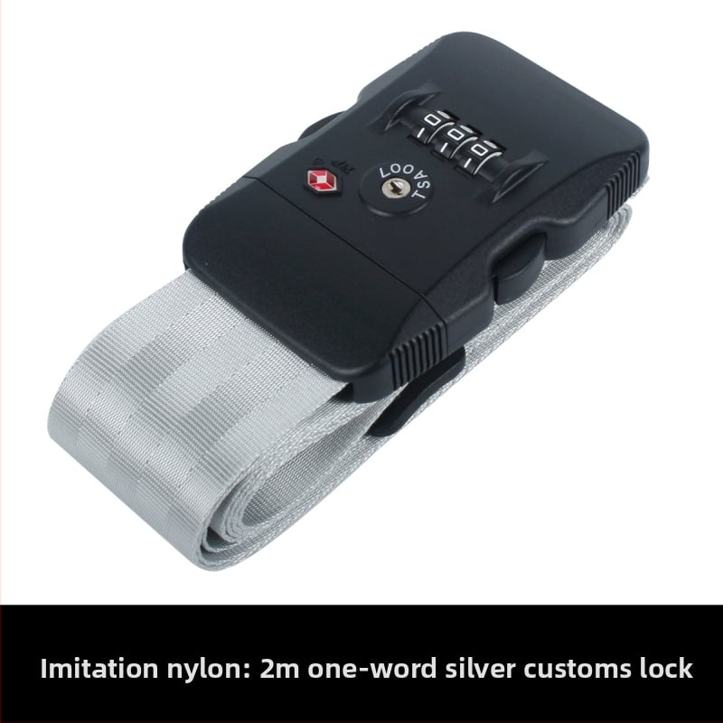 Keliaujamo bagažo diržas su kryžiniu saugos diržu, poliesteris, 2018 m. pavasaris