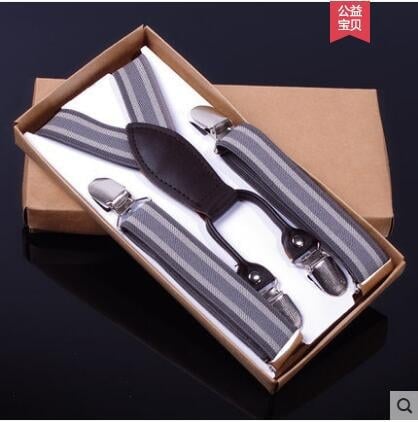 Clipuri pentru bretele copii – patru clipsuri, lungime reglabilă, elasticitate puternică, cruce în spate, unisex