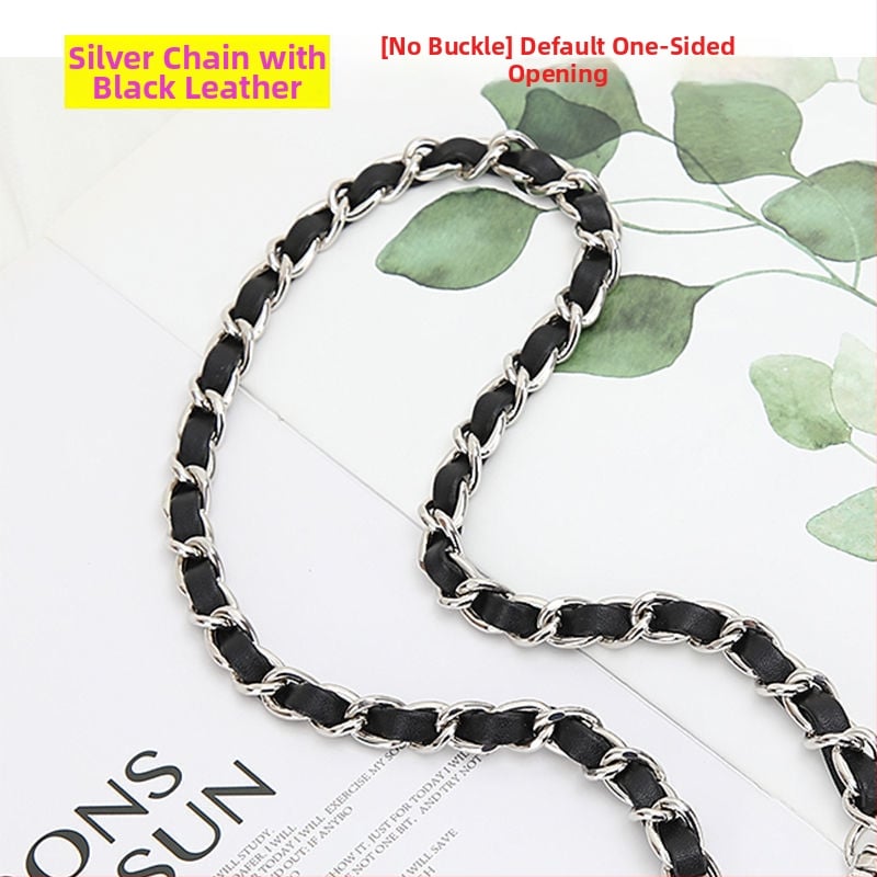 Ремък за чанта през рамо със метална верига, кожено портмоне и малък картодържател, аниме дизайн (Зима 2023)