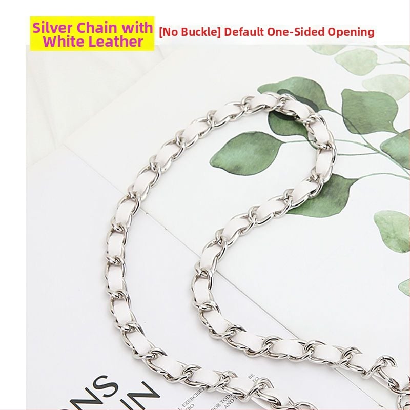 Ремък за чанта през рамо със метална верига, кожено портмоне и малък картодържател, аниме дизайн (Зима 2023)