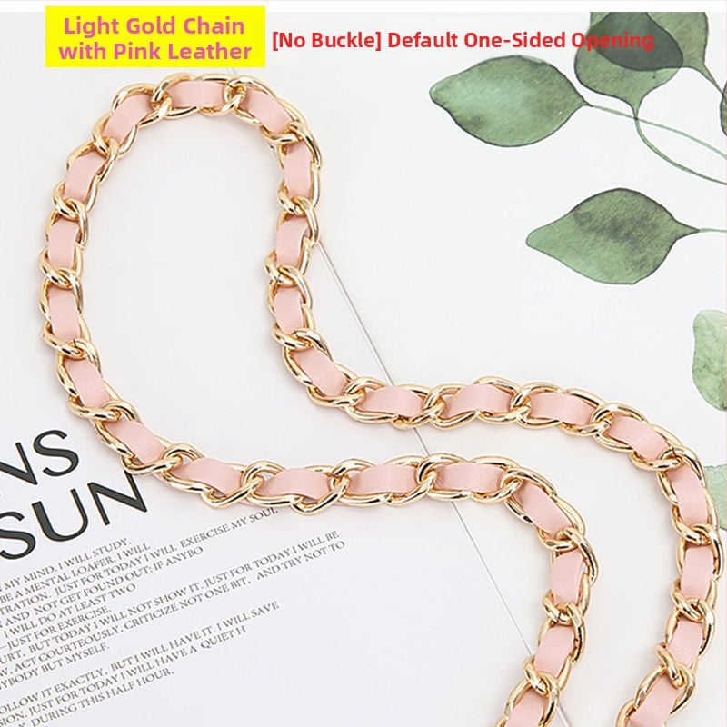 Ремък за чанта през рамо със метална верига, кожено портмоне и малък картодържател, аниме дизайн (Зима 2023)