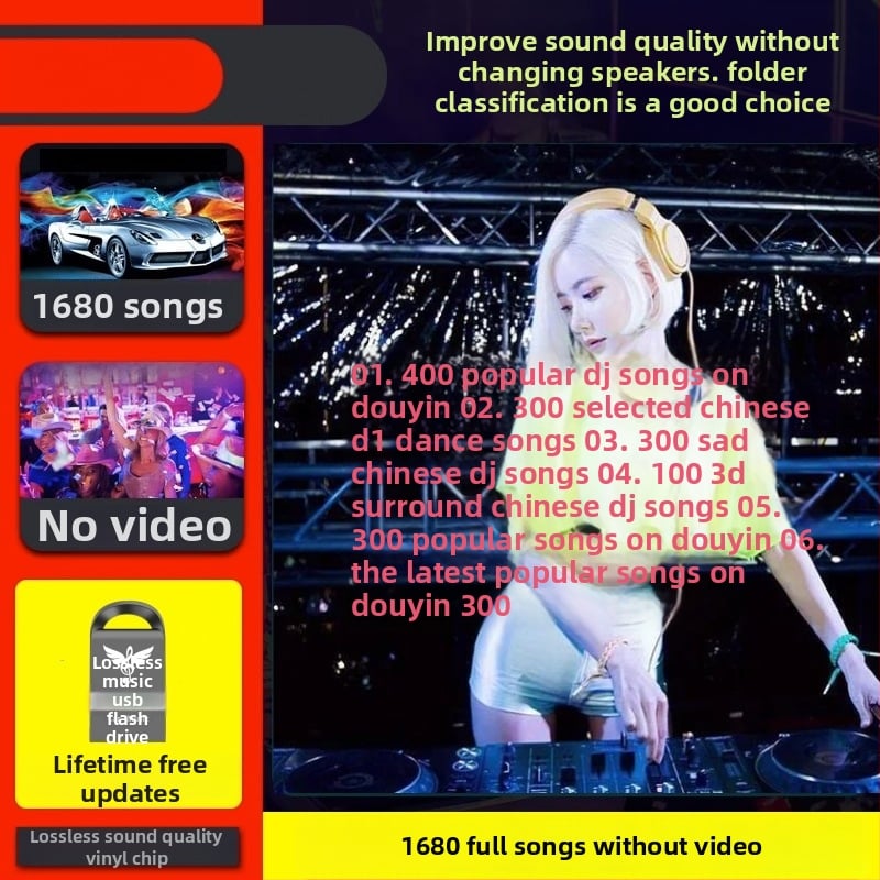 Automobilių USB atmintinė su pilnu vaizdo atkūrimu (Modelis: qsp; Oficiali standartinė konfigūracija; Prekės ženklas: Kitas)