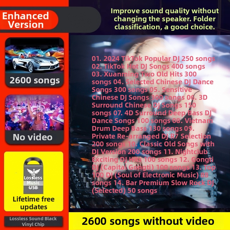 Automobilių USB atmintinė su pilnu vaizdo atkūrimu (Modelis: qsp; Oficiali standartinė konfigūracija; Prekės ženklas: Kitas)