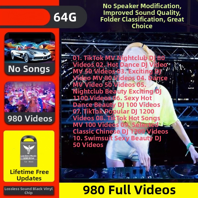 Automobilių USB atmintinė su pilnu vaizdo atkūrimu (Modelis: qsp; Oficiali standartinė konfigūracija; Prekės ženklas: Kitas)