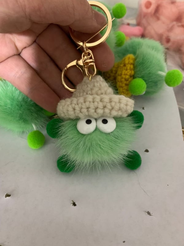 Ключодържател за чанти, козина норки, ултра лек, аниме дизайн, модел HCM