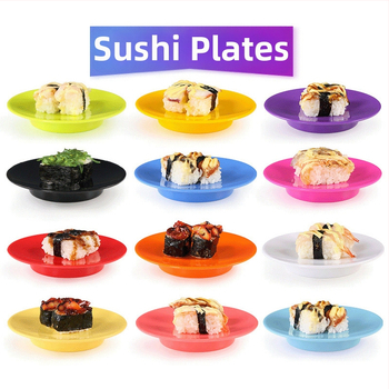 Чиния от меламинова имитация на порцелан, японски стил, кръгла форма, едноцветна глазирана повърхност, за търговска употреба