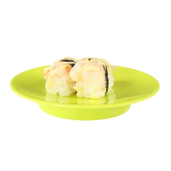 Чиния от меламинова имитация на порцелан, японски стил, кръгла форма, едноцветна глазирана повърхност, за търговска употреба