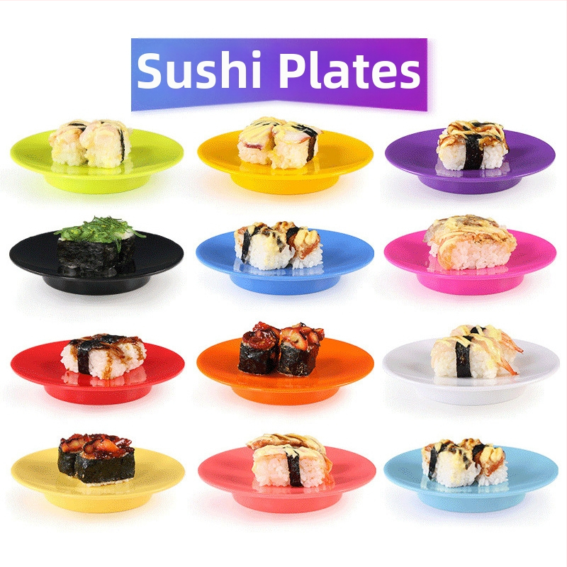 Чиния от меламинова имитация на порцелан, японски стил, кръгла форма, едноцветна глазирана повърхност, за търговска употреба