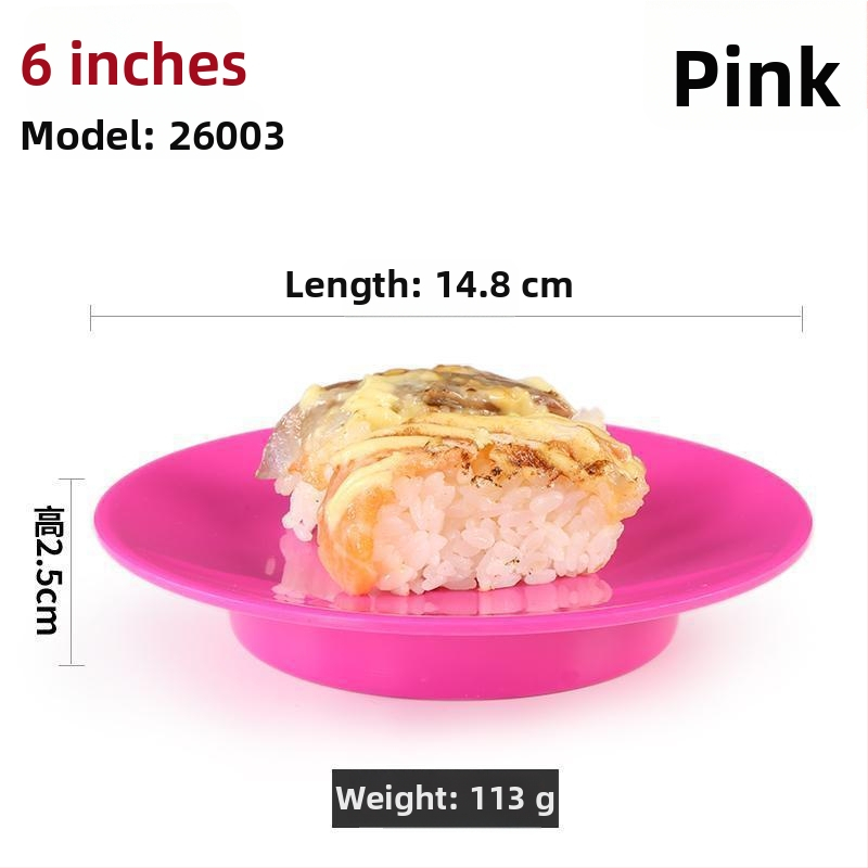 Чиния от меламинова имитация на порцелан, японски стил, кръгла форма, едноцветна глазирана повърхност, за търговска употреба