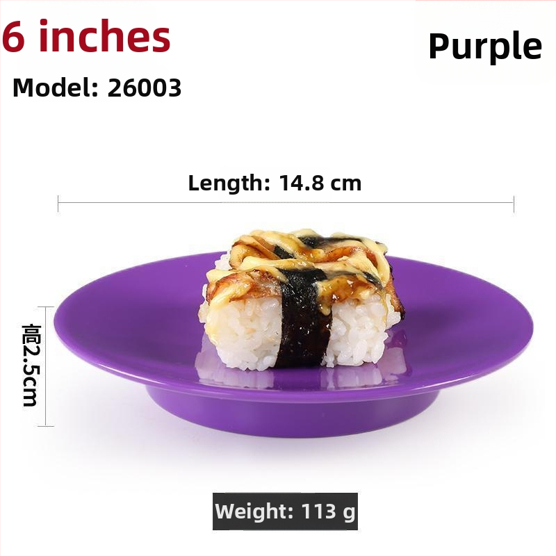 Чиния от меламинова имитация на порцелан, японски стил, кръгла форма, едноцветна глазирана повърхност, за търговска употреба