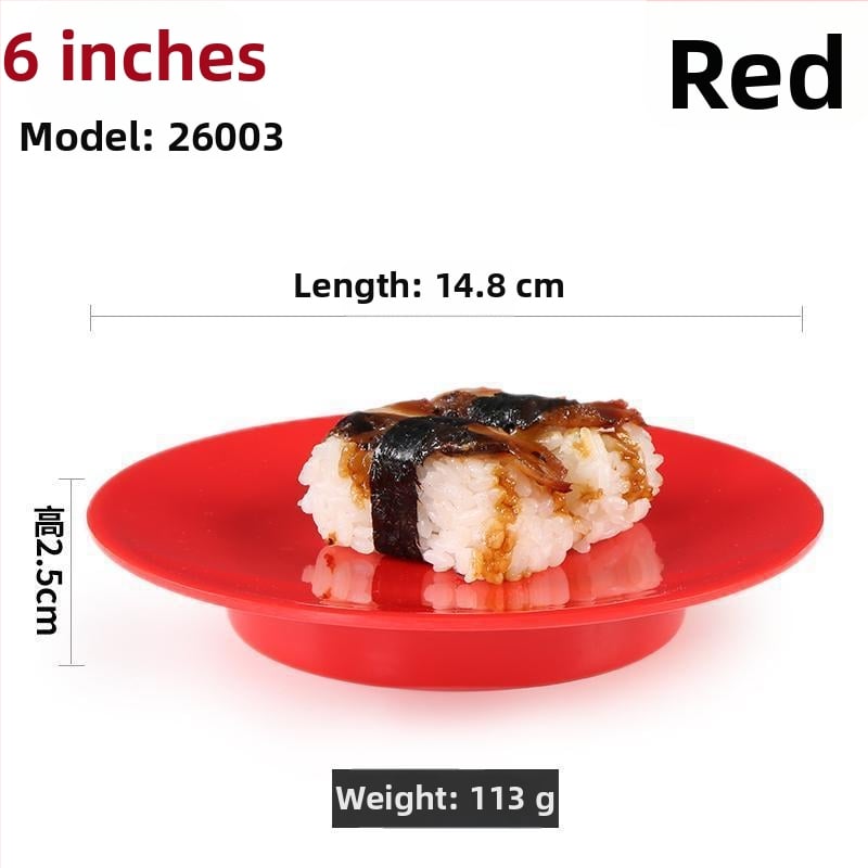 Чиния от меламинова имитация на порцелан, японски стил, кръгла форма, едноцветна глазирана повърхност, за търговска употреба