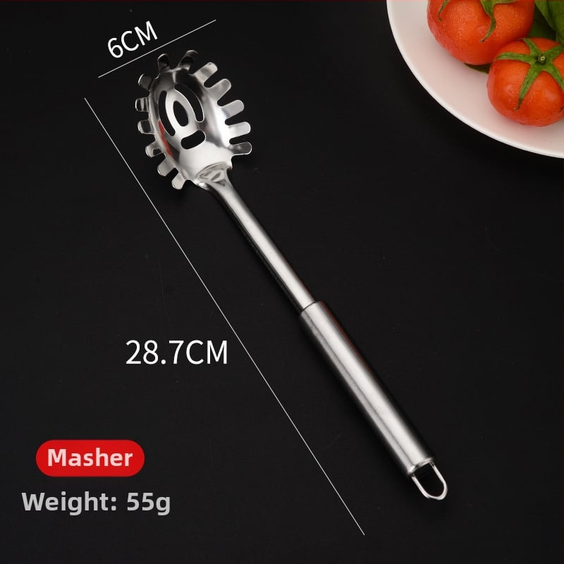 Σετ από ανοξείδωτο ατσάλι: 8 τεμάχια σπάτουλες και σουρωτήρι, μάρκα Laiya Xuan, αντιολισθητικός σχεδιασμός, λαβή από ανοξείδωτο χάλυβα