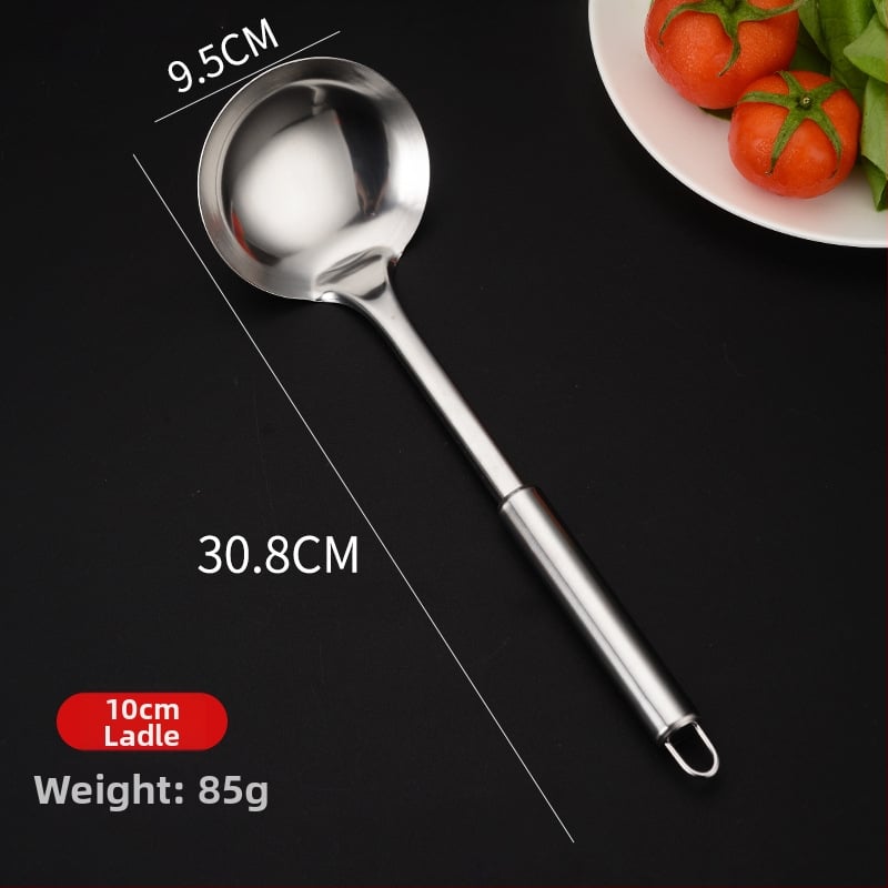 Σετ από ανοξείδωτο ατσάλι: 8 τεμάχια σπάτουλες και σουρωτήρι, μάρκα Laiya Xuan, αντιολισθητικός σχεδιασμός, λαβή από ανοξείδωτο χάλυβα